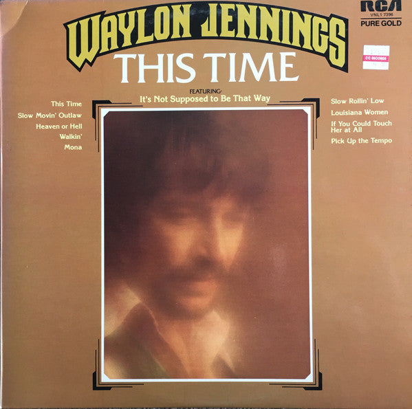 Waylon Jennings : This Time (LP, Album)