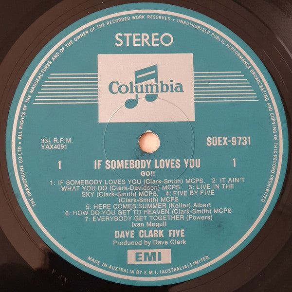 The Dave Clark Five : If Somebody Loves You (LP)