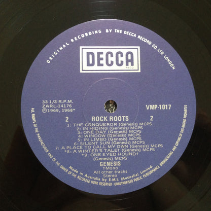 Genesis : Rock Roots (LP, Album, Mono, RE)