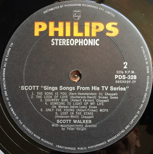 Scott Walker : Scott - Scott Walker Sings Songs From His T.V. Series (LP, Album, Non)