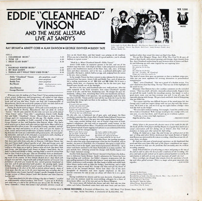 Eddie "Cleanhead" Vinson And The Muse Allstars* : Live At Sandy's (LP, Album)
