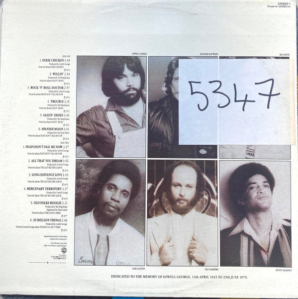 Little Feat : As Time Goes By: The Best Of Little Feat (LP, Album, Comp)