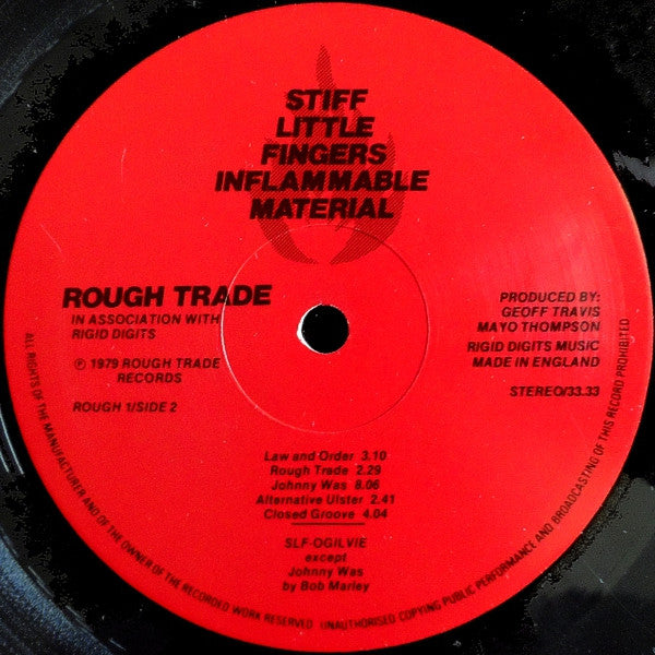 Stiff Little Fingers : Inflammable Material (LP, Album, Imm)