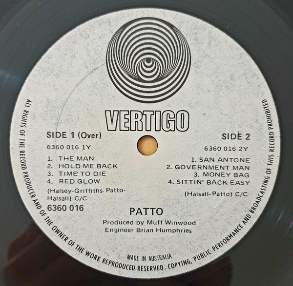 Patto (2) : Patto (LP, Album)