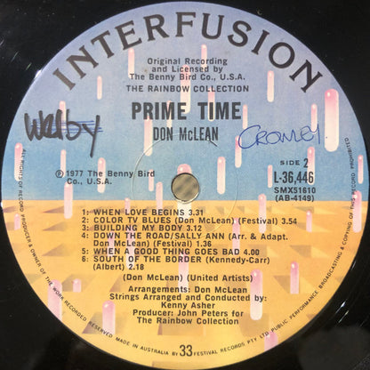 Don McLean : Prime Time (LP, Album)