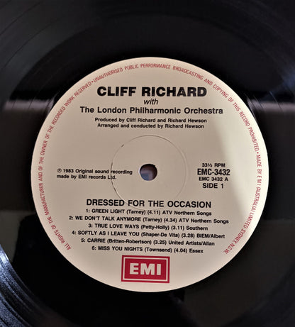 Cliff Richard With London Philharmonic Orchestra : Dressed For The Occasion (LP, Album)