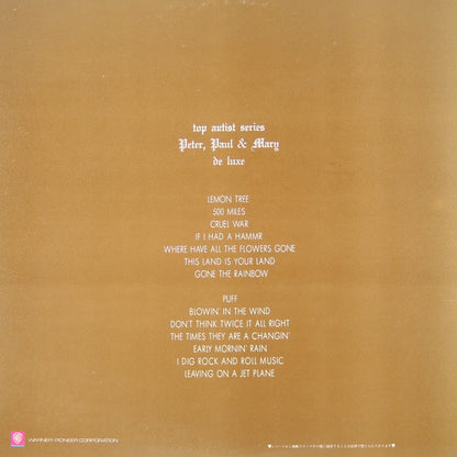 Peter, Paul & Mary : Peter, Paul & Mary De Luxe (LP, Comp, Gat)