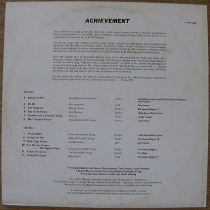 Various : ACTU Achievement (LP, Album)