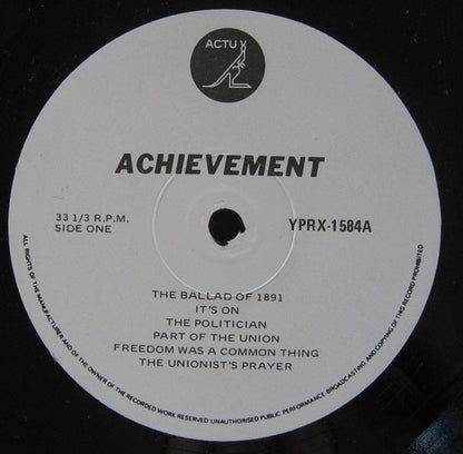 Various : ACTU Achievement (LP, Album)