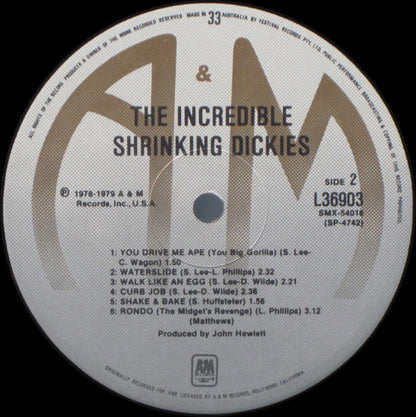 The Dickies : The Incredible Shrinking Dickies (LP, Album)