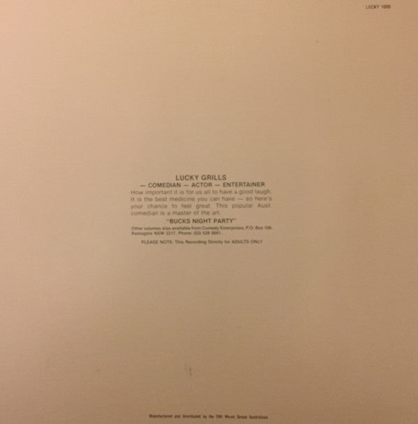 Lucky Grills : Buck's Night Party (LP, Album)