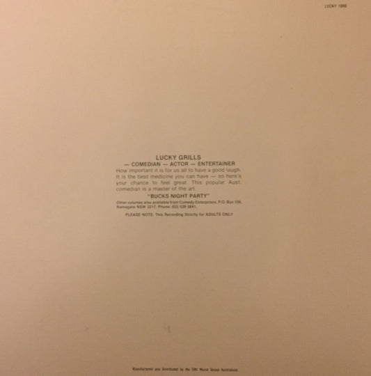 Lucky Grills : Buck's Night Party (LP, Album)
