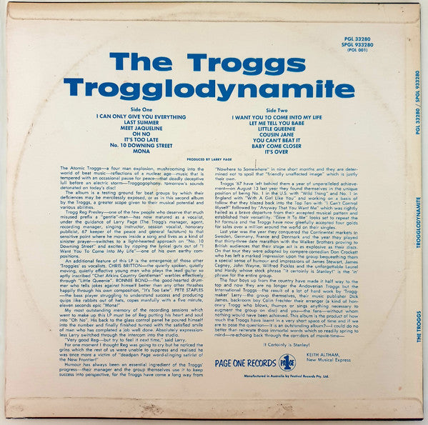 The Troggs : Trogglodynamite (LP, Album)