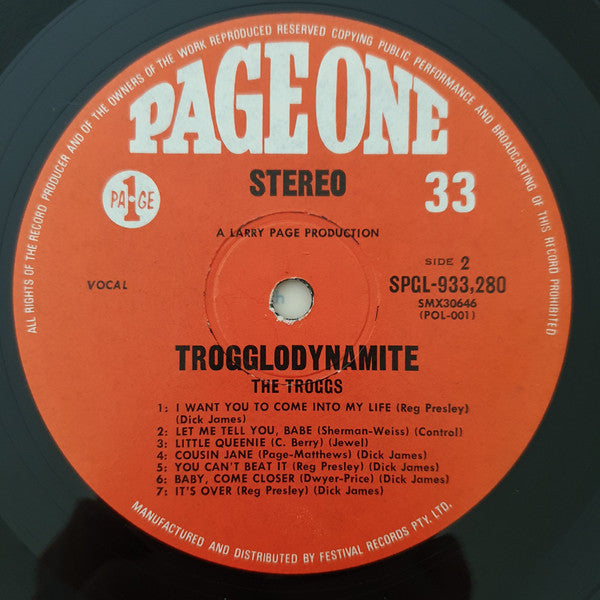 The Troggs : Trogglodynamite (LP, Album)