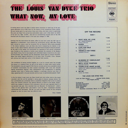 Louis Van Dyke Trio : What Now, My Love (LP, Album, RE)