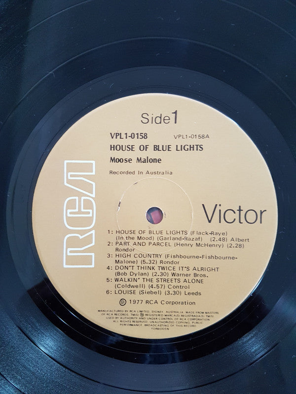 Moose Malone : House Of Blue Lights (LP)