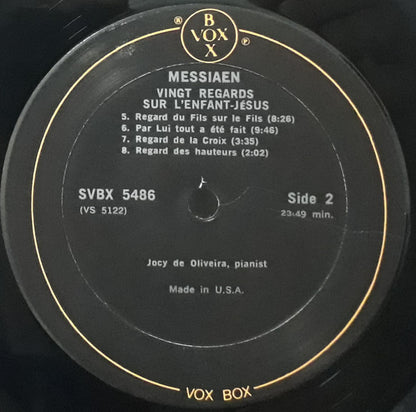 Jocy de Oliveira, Olivier Messiaen : Vingt Regards Sur L'Enfant-Jésus (3xLP, Album + Box)