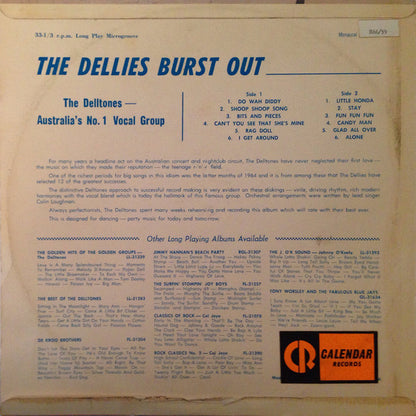 The Delltones : The Dellies' Burst Out (LP, Album, Mono, RE)