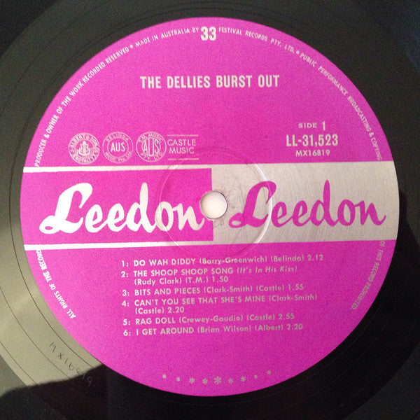 The Delltones : The Dellies' Burst Out (LP, Album, Mono, RE)