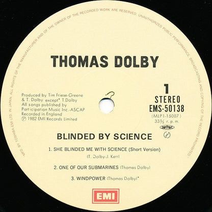 Thomas Dolby : Blinded By Science (LP, MiniAlbum)