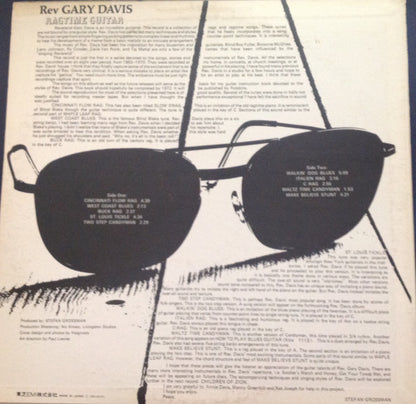 Rev. Gary Davis : Ragtime Guitar (LP, Album)