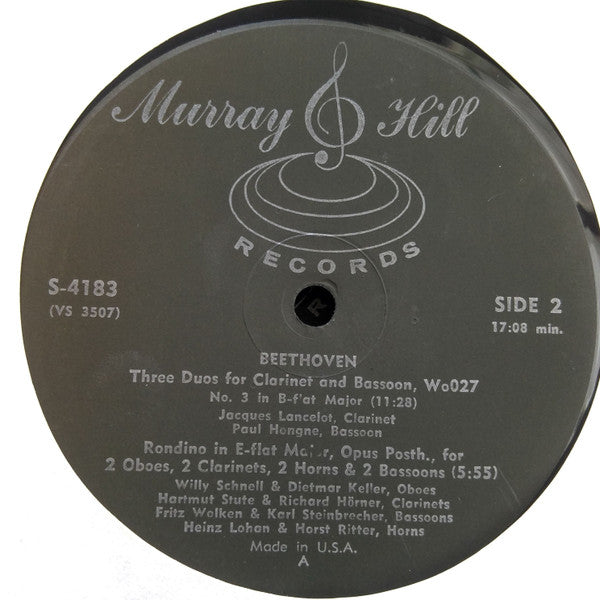 Ludwig van Beethoven Beethoven Jean-Pierre Rampal, Alfred Brendel, David Glazer, Paul Hongne : Complete Chamber Music For Winds And Brass (9xLP, Comp, RE)