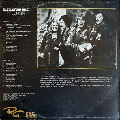 John Williamson, Emma Hannah, Ricky And Tammy : Travlin' Out West In Concert (LP, Album)