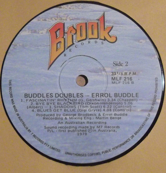 Errol Buddle : Buddles Doubles (LP, Album)