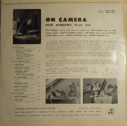 Don Burrows Plus Six : On Camera (LP, Album)