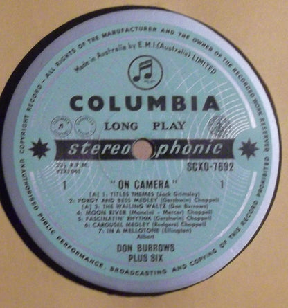 Don Burrows Plus Six : On Camera (LP, Album)