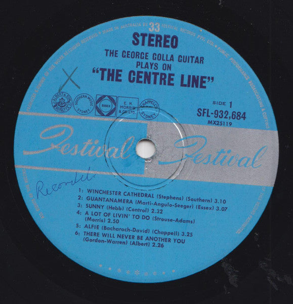 George Golla : The George Golla Guitar Plays ...On The Centre Line (LP, Album)