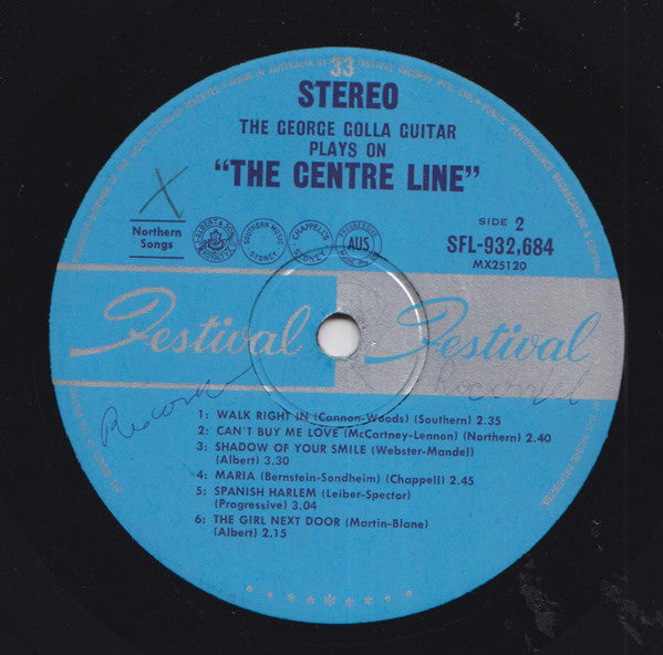 George Golla : The George Golla Guitar Plays ...On The Centre Line (LP, Album)