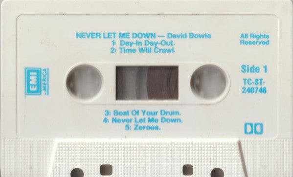 David Bowie : Never Let Me Down (Cass, Album)