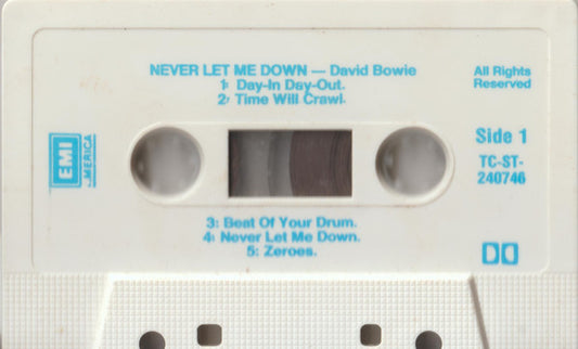David Bowie : Never Let Me Down (Cass, Album)