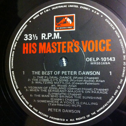 Peter Dawson : The Best Of Peter Dawson (LP, Comp)