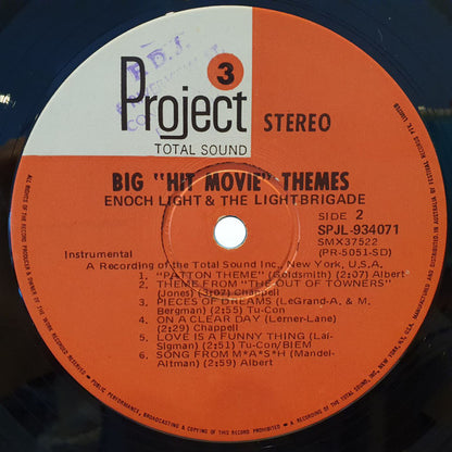 Enoch Light And The Light Brigade : Hit Movie Themes (LP, Album)