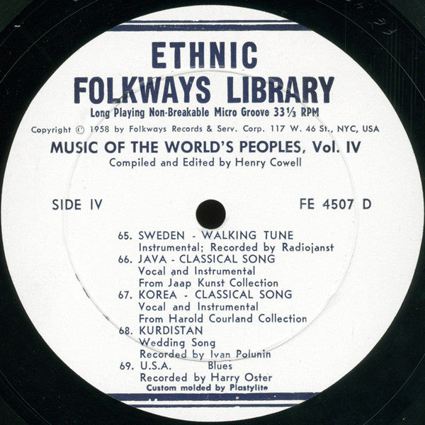 Various : Music Of The World's Peoples, Volume Four (2xLP, Comp + Box)