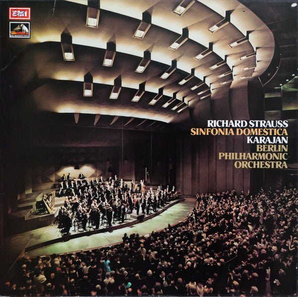 Richard Strauss - Herbert Von Karajan, Berliner Philharmoniker : Sinfonia Domestica (LP)