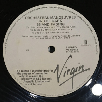 Orchestral Manoeuvres In The Dark : Telegraph (12", Promo)