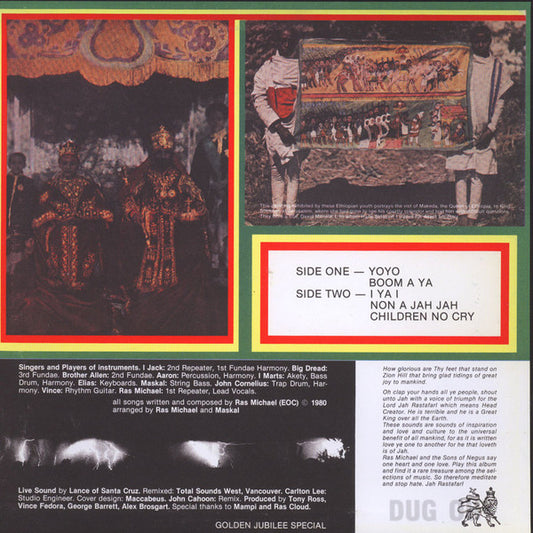Ras Michael & The Sons Of Negus : Promised Land Sounds - Rockin' Live Ruff N Tuff (LP, Album, RE, 180)