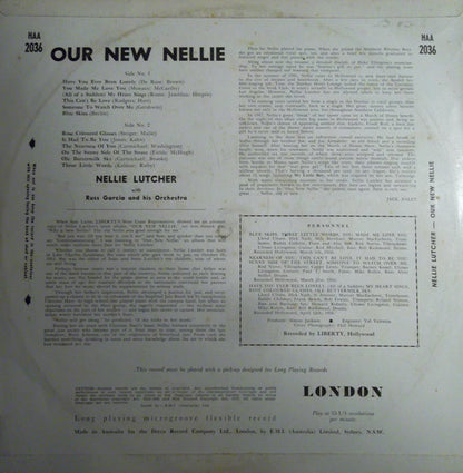 Nellie Lutcher With Russell Garcia And His Orchestra : Our New Nellie (LP, Album, Mono)