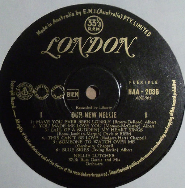 Nellie Lutcher With Russell Garcia And His Orchestra : Our New Nellie (LP, Album, Mono)