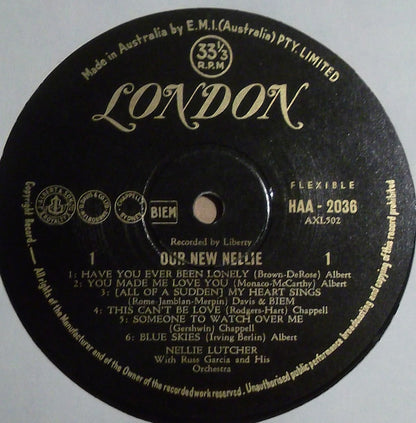 Nellie Lutcher With Russell Garcia And His Orchestra : Our New Nellie (LP, Album, Mono)