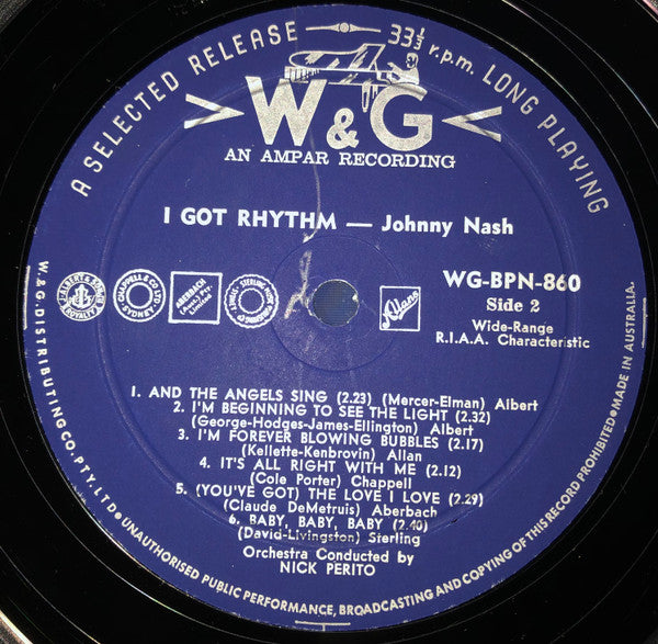 Johnny Nash : I Got Rhythm (LP, Album)