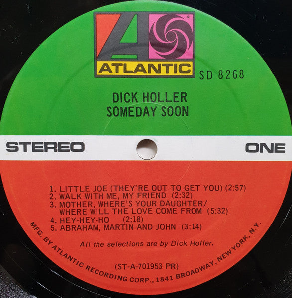 Dick Holler : Someday Soon (LP, Album, PR)