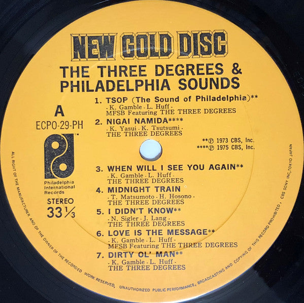 The Three Degrees & The Sound Of Philadelphia : The Three Degrees & Philadelphia Sounds (LP, Comp)