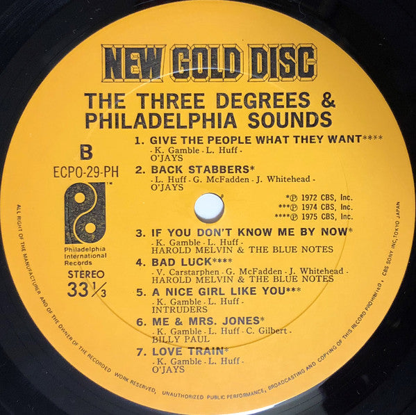 The Three Degrees & The Sound Of Philadelphia : The Three Degrees & Philadelphia Sounds (LP, Comp)