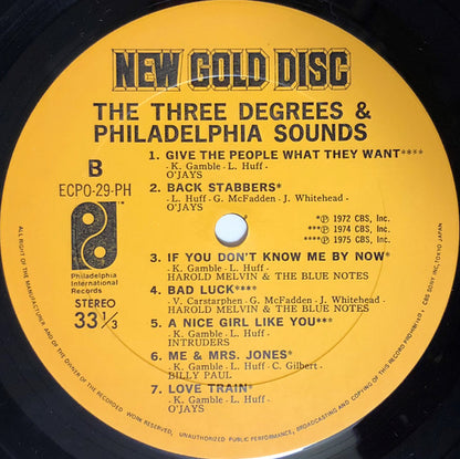 The Three Degrees & The Sound Of Philadelphia : The Three Degrees & Philadelphia Sounds (LP, Comp)