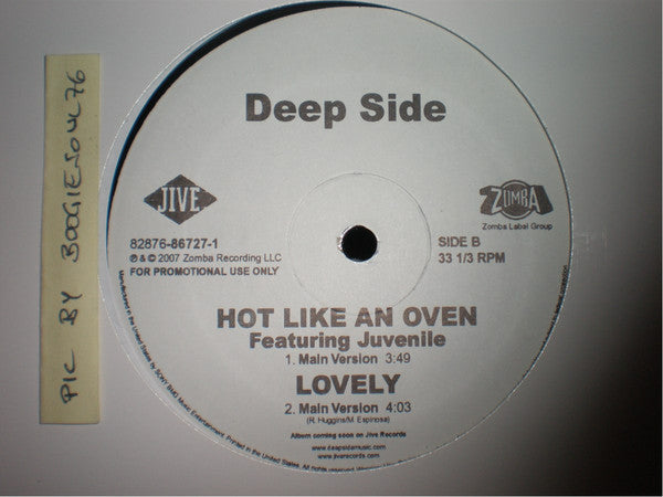 Deep Side : What I Need (12", Single, Promo)