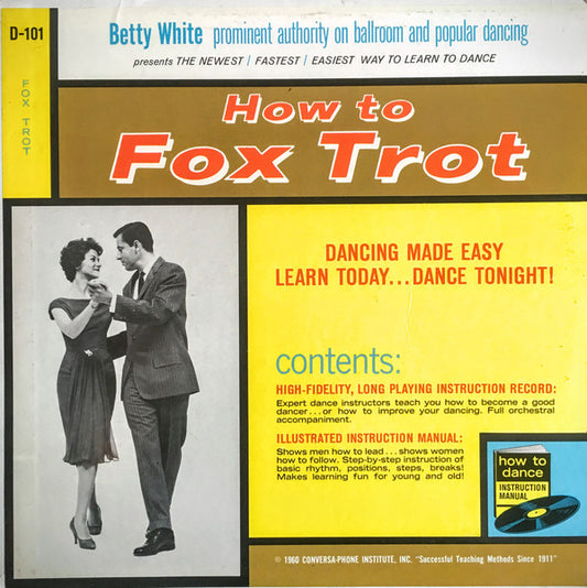 Betty White (2) : How to Fox Trot (LP, Album, Mono)